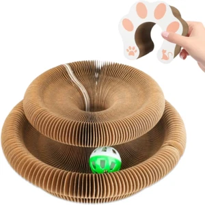 Transformable Kitty Kurlz Cat Toy Wear-Resistant No Crumbs Cat Accordion Magic O - Picture 1 of 7