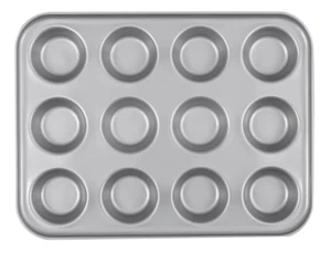 12 Cupcake Tin Non-Stick Muffin Cakes Tray Baking Oven Freezer Dishwasher Safe - Picture 1 of 5