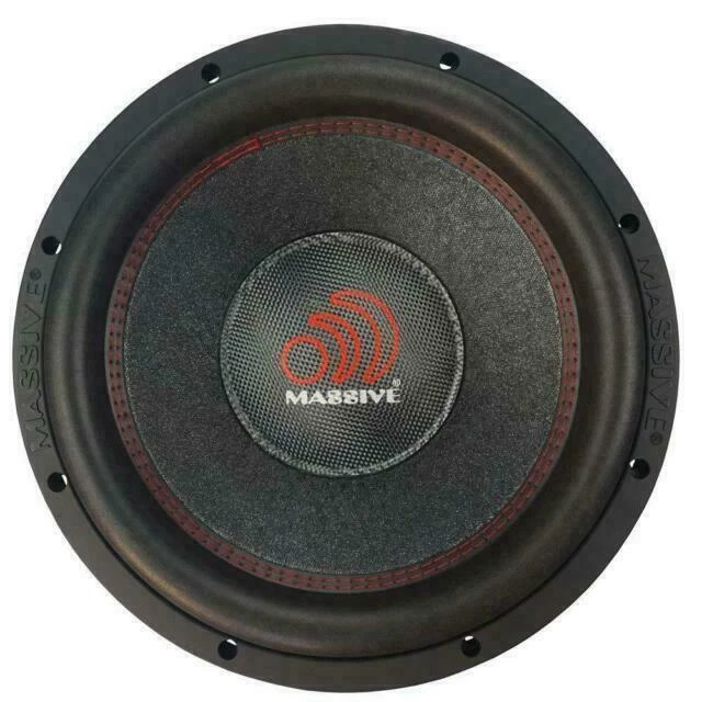 Massive Audio HIPPOXL124 2000W 12" Mega Subwoofer - Black