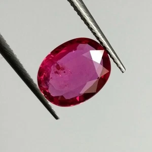 1.21ct Natural Mozambique Ruby beautiful oval cut good quality collection gem - Picture 1 of 3