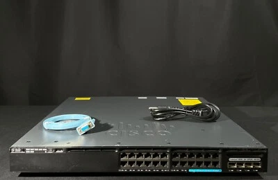 Cisco Catalyst WS-C3650-8X24UQ-S 24-Port mGig PoE 10GB SFP+ w/AC Power-Fast Ship - Image 1 of 3