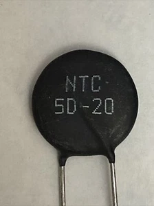 NTC 5D-20 Power Thermistor Circuit Protection 5 Ohm, 7 Amp, 20mm Disc  US Ship - Picture 1 of 4