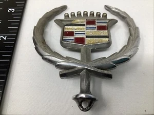 Vintage  Cadillac Deville Fleetwood Metal  Hood Ornament Emblem 1980’s Damaged - Picture 1 of 2