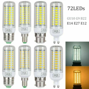 220V 5730SMD LED Corn Glühbirnenlampe E12 E14 E27 G9 B22 25W 15W 9W 7W - Bild 1 von 15