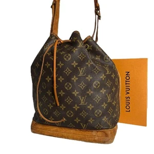 Appraised Louis Vuitton Noe Monogram Shoulder Bag Handbag Brown Drawstring - Picture 1 of 10