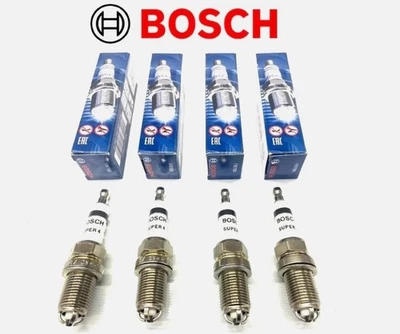4x Bosch Super 4 Spark Plugs For Fiat Cinquecento 1.1 Sporting - Image 1 of 4