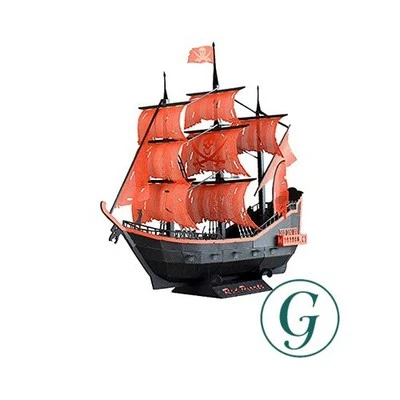 Paper Nano Red Pirate Ship PN-148 - Image 1 of 3