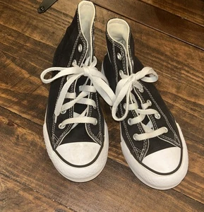 Converse Chuck Taylor ALL STAR Schwarz High Tops Sneaker Schnürer Kinder Gr. 1,5 - Bild 1 von 6
