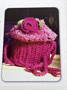Cupcake Purse Crochet Pattern Cards Pages - Picture 1 of 3