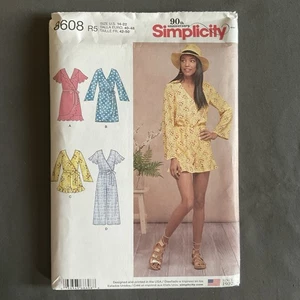 Abiti tute modello Simplicity 8608 2 lunghezze taglia 14 16 18 20 22 NON TAGLIATI - Foto 1 di 4