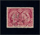 drbobstamps Canada Scott #61 Used VF+ Sound $1 Jubilee Stamp SCV $750