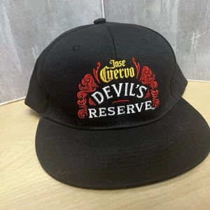 Jose Cuervo Devil's Reserve Mütze schwarz Druckknopflasche flacher Schirm nie getragen - neu - Bild 1 von 5