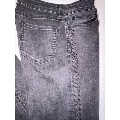 Pantalones de mezclilla para mujer KUT from the Kloth Jessica Bootcut gris/negro talla 8 adornados Foto 1 de 4
