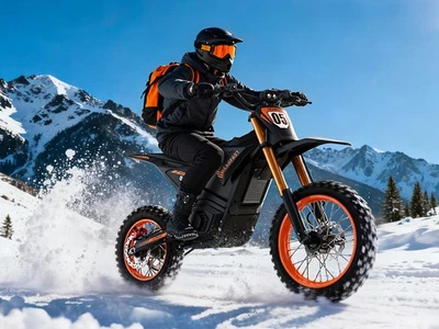 Electric Motorcycle Dirt Bike Bicycle 48V21AH All Terrain eBike Peak 2500W 35MPH - Image 1 of 4