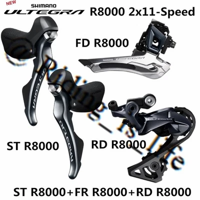 Shimano Ultegra R8000 2X11 22-Speed Groupset ST-R8000+FD-R8000+RD R8000 SS 3 Pcs - Image 1 of 4