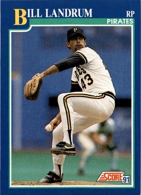 1991 Score #98 Bill Landrum - Image 1 of 2