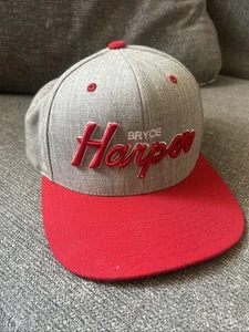 BRYCE HARPER - Yupoong Stitched Autograph SnapBack Baseball Cap - Picture 1 of 8