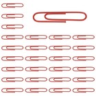 150 Pcs Pin Shape Paper Clip,  2 x 0.4" Large Pin Paper Clip, Red