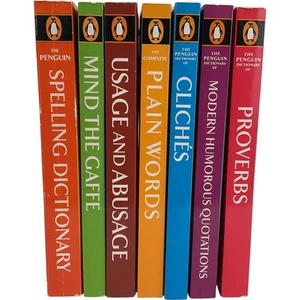 Penguin Dictionary English Reference Language Linguistics 7 Paperback Books - Picture 1 of 12