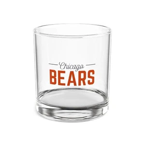 Chicago Bears Rocks Glass, 10oz - High Quality NFL Team Drinkware, Football Fan - Picture 1 of 8