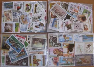 500 timbres différents animaux, stamps animals, dyr, animaux - Photo 1/10