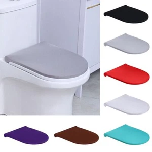 Washable Toilet Lid Cover Dustproof Stretch Toilet Seat Cover - Picture 1 of 20