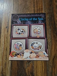 Cross My Heart CSB-115 CIRCLES OF THE SEA Cross Stitch Booklet Whale Fish Coral - Picture 1 of 1