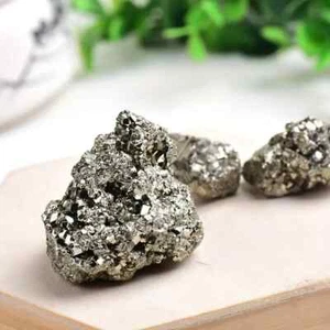 1 pc Irregular Natural Pyrite Clusters Crystals Iron Gold Rock Reiki Decor Gift - Picture 1 of 8