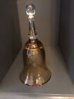 Caithness Glass Amber Glass 50th Anniversary Bell