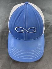 Blue Game Guard Snapback Hat Cap GG Trucker Mesh Feather cleaned