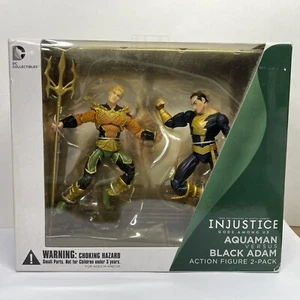 Injustice Gods Among Us Aquaman vs Black Adam Actionfiguren BESCHÄDIGTE VERPACKUNG - Bild 1 von 6