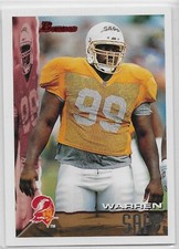 1995 Bowman #12 Warren Sapp RC Tampa Bay Buccaneers Miami Hurricanes HOF