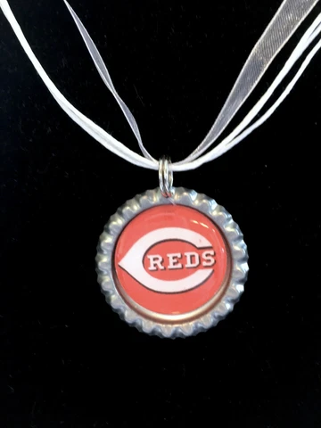 BASEBALL FANS!!  Cincinnati REDS Baseball Necklace Cover
