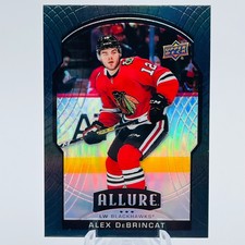 2020-21 Upper Deck Allure Black Rainbow Alex Debrincat #9 Blackhawks