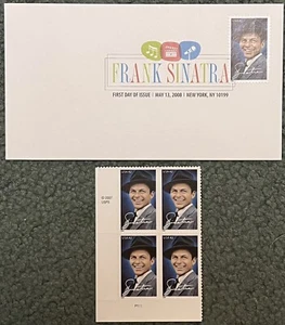 Frank Sinatra - US Scott 4265 - First Day Issue FDC plus 4 stamps! - Picture 1 of 1