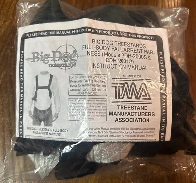 BIG DOG TREESTANDS FULL-BODY FALL SAFETY HARNESS DEER HUNTING - Image 1 of 2