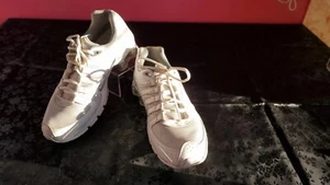 Nike Shox Navina Women's White Silver Sparkle Running Shoes Size 10 392868-105 - Picture 1 of 11