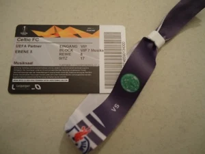 mint VIP TICKET & Wristband UEL 2018-19 RB Leipzig vs Celtic FC # Musiksaal - Picture 1 of 2