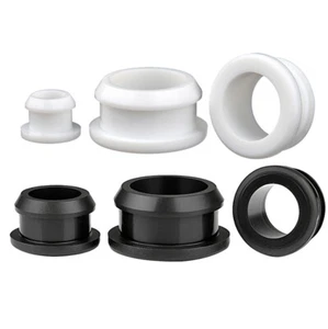 Grommet Silicone Rubber Snap-On Open Hole Plug Bung Wire Cable Protect Bush - Picture 1 of 47