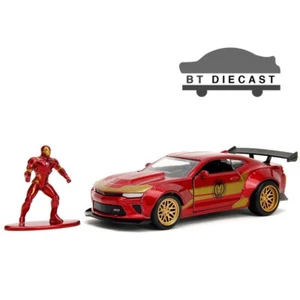 JADA THE AVENGERS 2016 CHEVROLET CAMARO 1/32 with IRON MAN FIGURE RED 30309 - Picture 1 of 6