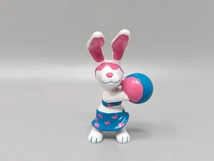 1989 Applause PVC Figure Beach Bunny Rabbit Beachball Beachbunnies 3" - Picture 1 of 9