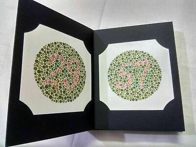 Ishihara Colour Vision Test Book For Color Deficiency 38 Plates With Occluder • 63.16£