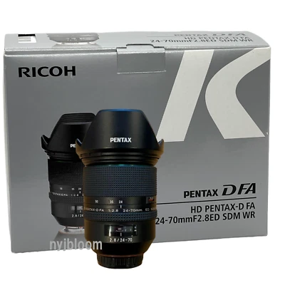 New HD PENTAX D FA 24-70mm f/2.8 ED SDM WR Lens K-mount Pentax-D - Image 1 of 4