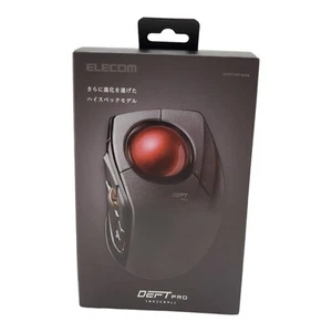 ELECOM DEFT PRO Trackball Mouse, Wired, Wireless, Bluetooth. Tested And Works - Picture 1 of 8