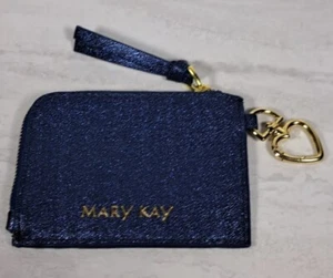 Mary Kay Blue/Gold Coin Pouch Purse Wallet Heart NEW! - Picture 1 of 3
