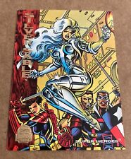 1994 Marvel Universe SILVER SABLE #196 comic card 🔥 PRINT ERROR 🔥 Rare !!!