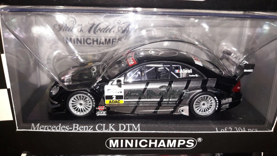 Minichamps 1/43 Mercedes CLK Coupe #2 DTM 2002 J. Alesi - Immagine 1 di 1