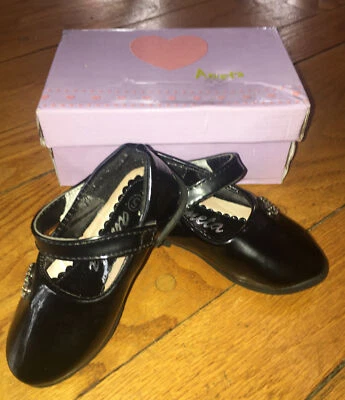 Ameta Infant Girl Black Maryjane Size 5 Pre-owned - Image 1 of 4