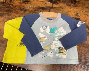Baby Boy Long Sleeve Cotton T-shirts 3-6 months Naartjie Lot Of 2 NWT - Picture 1 of 6