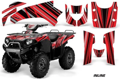 Calcomanías adhesivas gráficas ATV para Kawasaki Brute Force 750i 2005-2011 INLINE R Foto 1 de 3